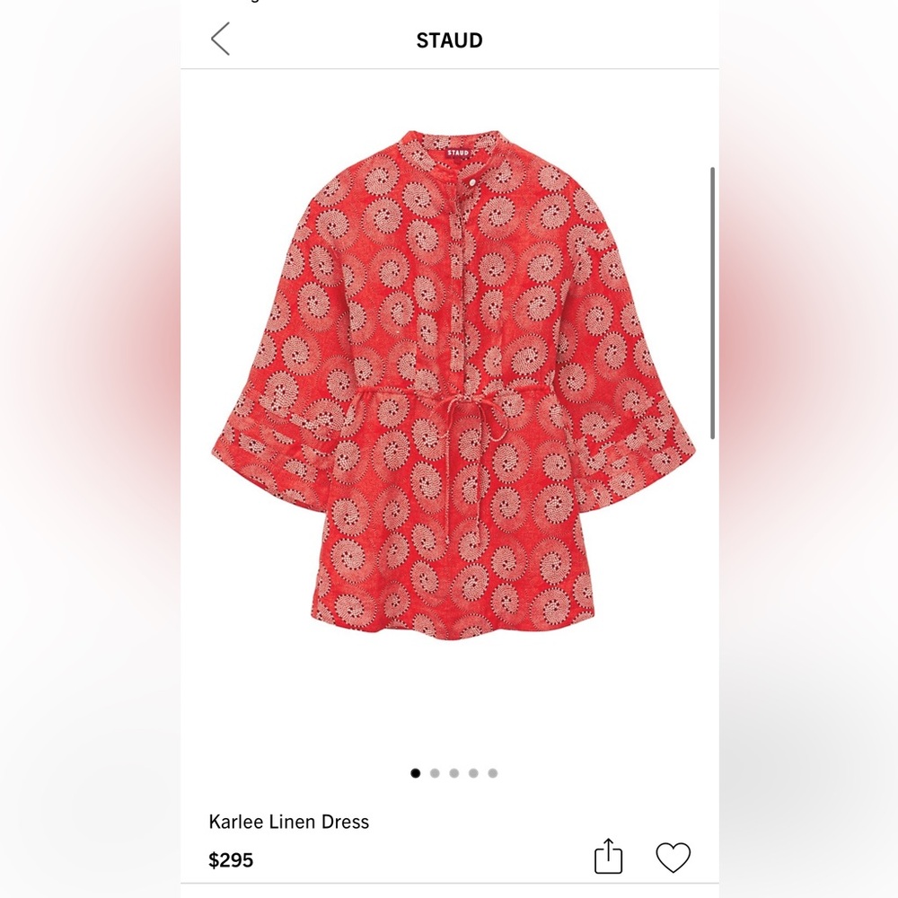 STAUD Karlee Linen Dress